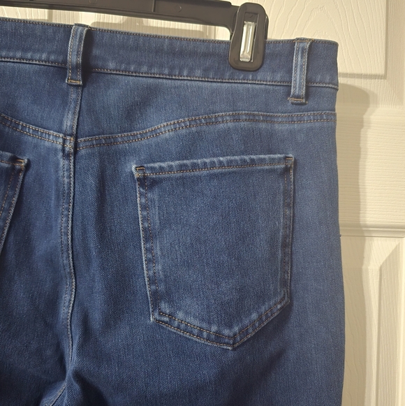 Halara Flex™ Mid-Rise Bootcut Jeans w/ 4-Way Stretch, Dark Wash, Sz Large, EUC! - Picture 10 of 12